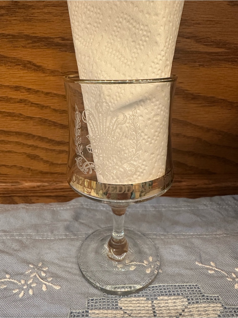 Royal Wedding Conmemorative Wine Glass 1 unit